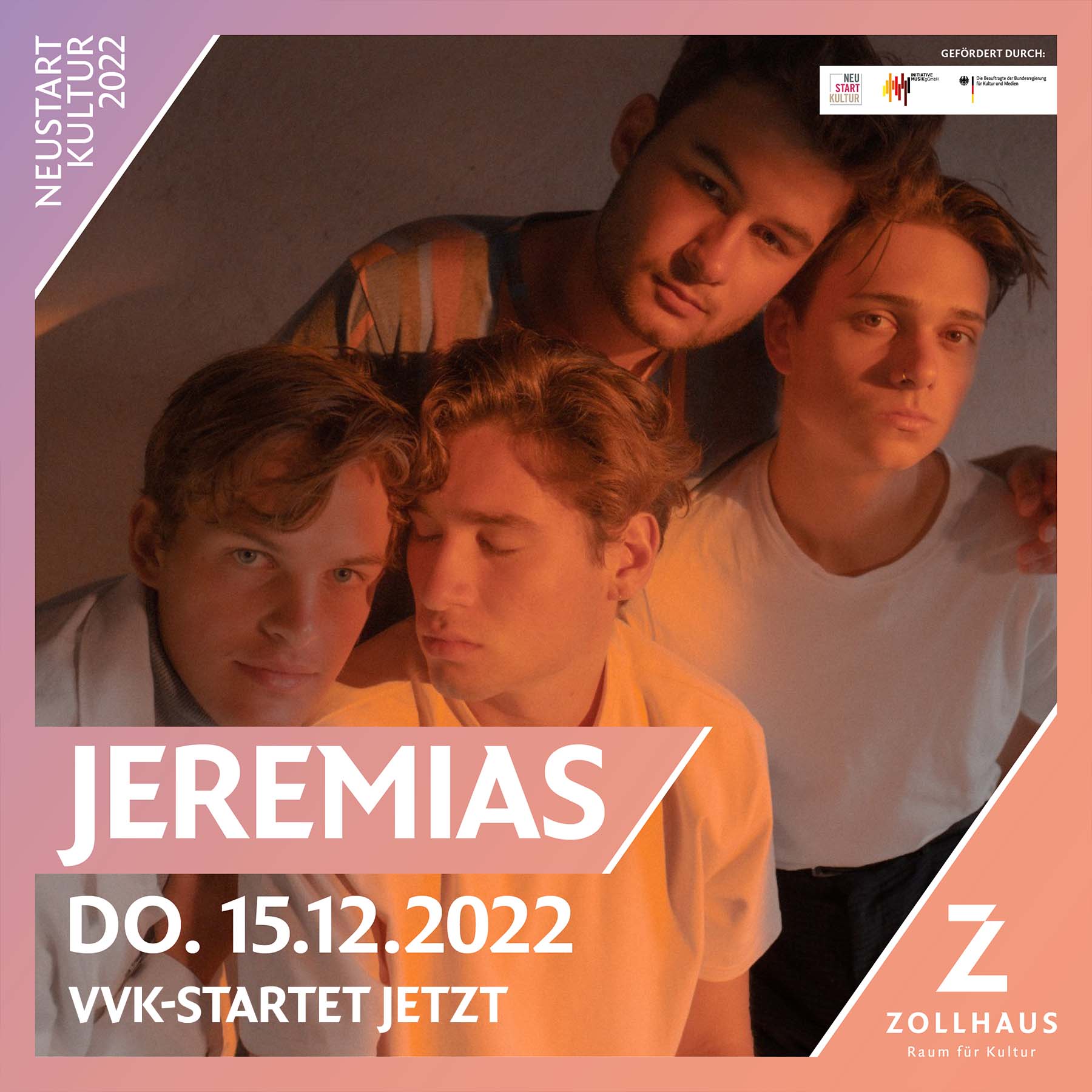 JEREMIAS (Neustart Kultur 2022) am 15.12.2022 im Zollhaus